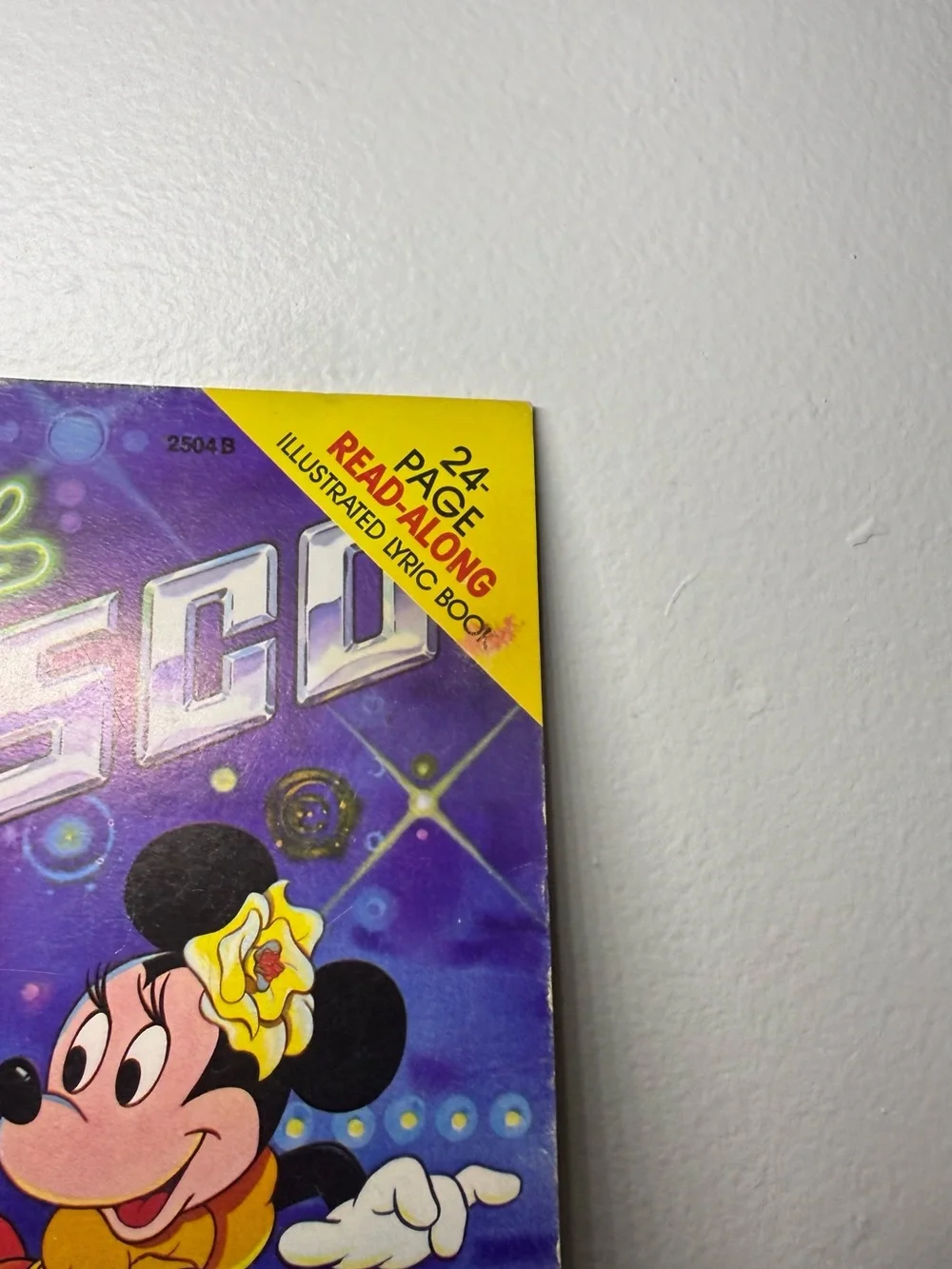 Vintage 1970s Disney Mickey Mouse Disco 24 Page Read Along Book